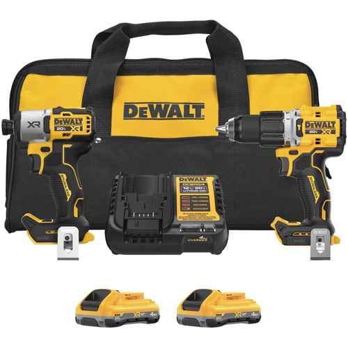 [UAY910] XR® 2-Tool Hammer Drill/Impact Combo Kit with POWERPACK Batteries (UAY910)