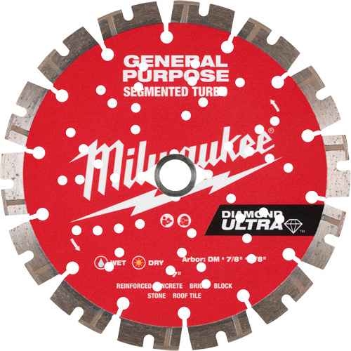 Lame diamantée segmentée turbo à usage général DIAMOND ULTRA(MC) (UAY925)