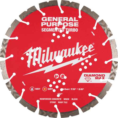 DIAMOND MAX™ Segmented Turbo General Purpose Diamond Blade (UAY931)