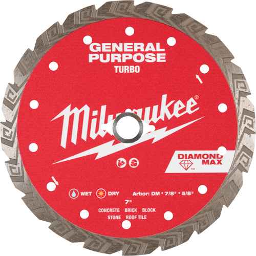 Lame diamantée turbo à usage général DIAMOND MAX(MC) (UAY941)
