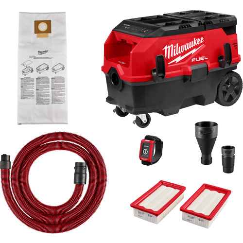 [UAY990] Extracteur de poussière à deux batteries M18 FUEL(MC) de 9 gallons, compatible avec PACKOUT(MC) avec trousse VACLINK(MC) (UAY990)