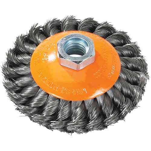 Brosse soucoupe à fils noués torsadés (UE903)