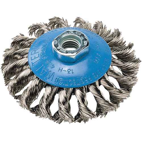[UE905] Saucer Cup Brush With Knot-Twisted Wires (UE905)