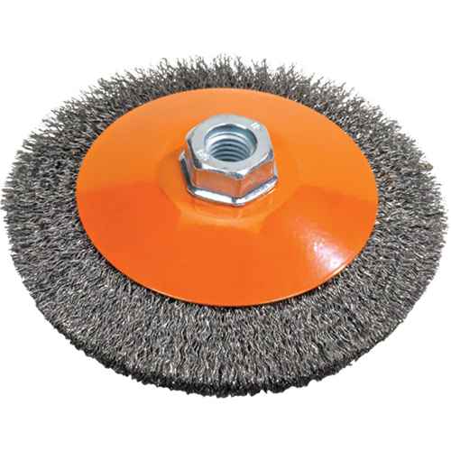 Saucer Cup Brush With Knot-Twisted Wires (UE907)