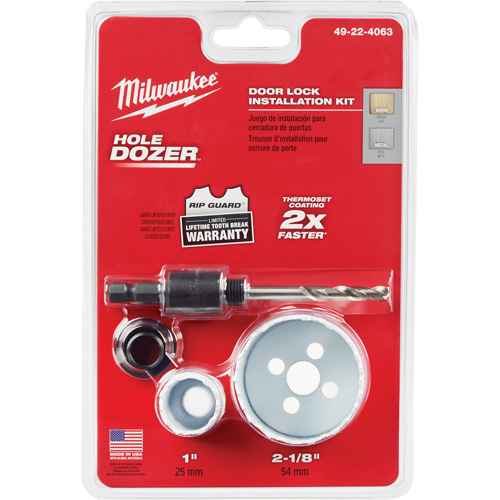 [VG826] Trousse de scie-cloche Hole Dozer(MC) pour verrou de porte (VG826)