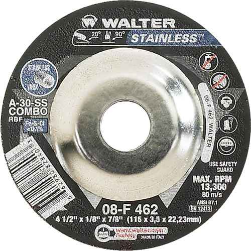 Depressed Centre Grinding Wheels - Stainless Type 27 (VV114)