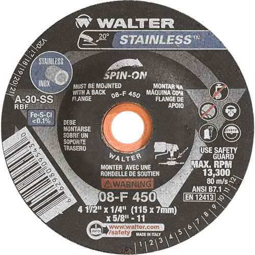 [VV405] Depressed Centre Grinding Wheels - Stainless Type 27 (VV405)