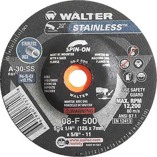 [VV406] Depressed Centre Grinding Wheels - Stainless Type 27 (VV406)