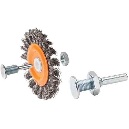 [VV799] Brosse rotative montée à fils noués torsadés réversible (VV799)