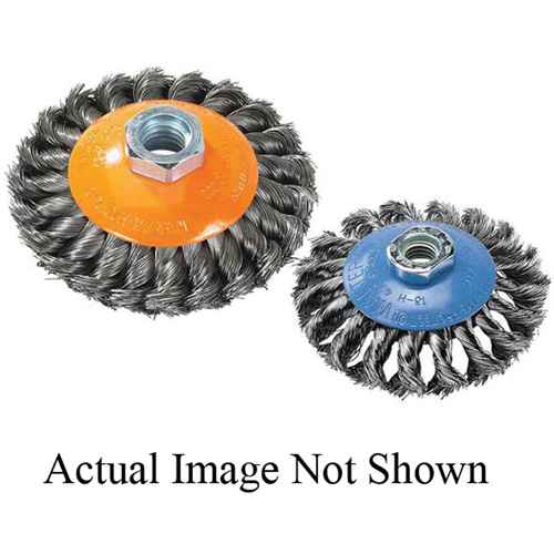 [VV845] Knot-Twisted Wire Saucer Cup Brush (VV845)