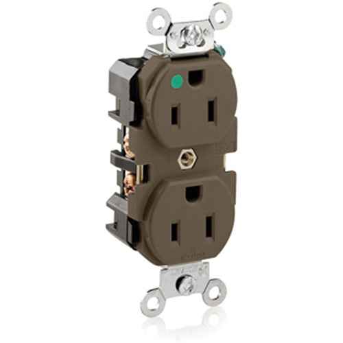 [XA815] Back & Side-Wired Straight Blade Receptacle with Nickel-Plated Brass Strap (XA815)