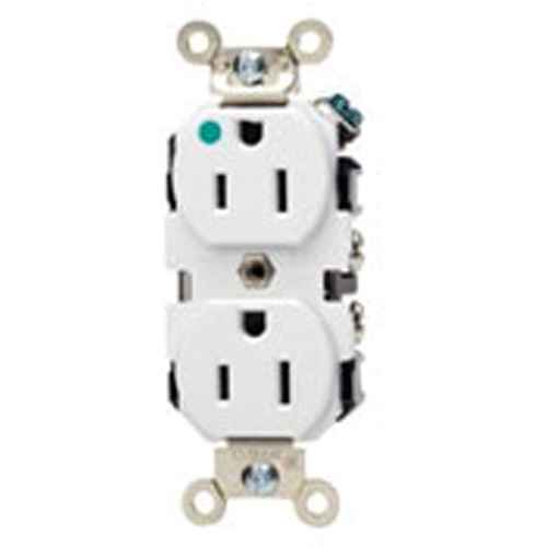 [XA816] Back & Side-Wired Straight Blade Receptacle with Nickel-Plated Brass Strap (XA816)