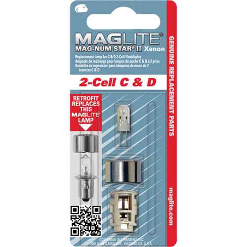 Maglite® Replacement Bulb for 2-Cell C & D Flashlights (XC955)
