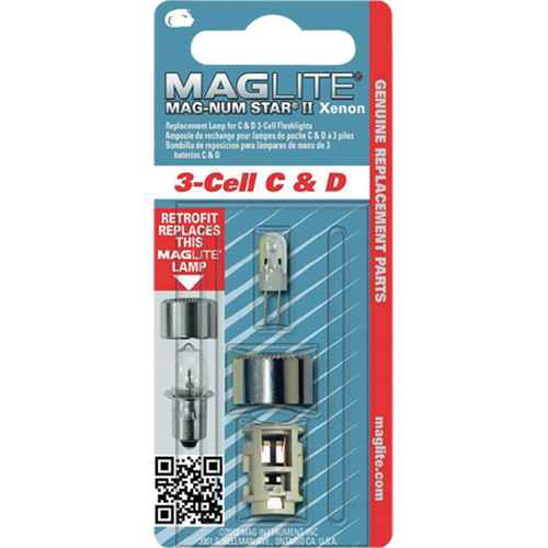 [XC956] Ampoule de rechange pour lampe de poche Maglite(MD) à 3 piles C & D (XC956)