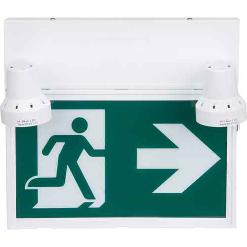[XI790] Running Man Sign with Security Lights (XI790)