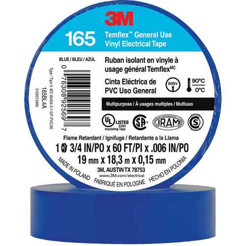Temflex™ General Use Vinyl Electrical Tape 165 (XI862)