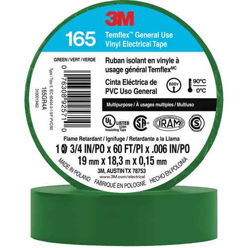Temflex™ General Use Vinyl Electrical Tape 165 (XI865)