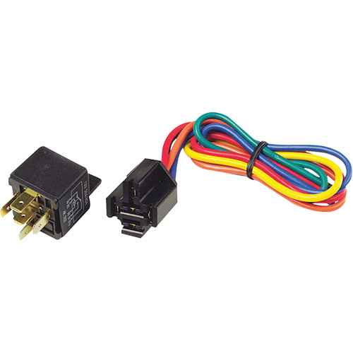 [XJ318] 12V 5-Pin Relay & Pigtail Assembly with Mounting Bracket (XJ318)
