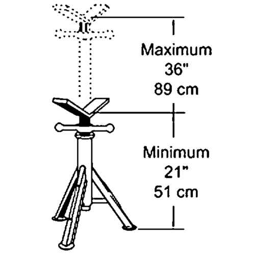 [432-1165] Heavy-Duty Pipe Jack (432-1165)