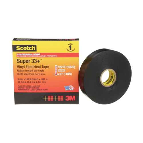 [AF691] Ruban isolant en vinyle Super 33+(MC) Scotch(MD) (AF691)