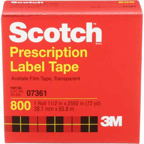 [AMC124] Ruban pour étiquette de médicament d'ordonnance Scotch(MD) (AMC124)