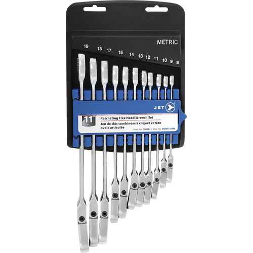 RCWS-11FM Metric Flex Head Ratchet Combination Wrench Set (AUW062)