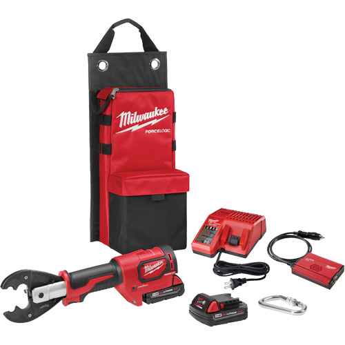 [AUW271] M18™ Force Logic™ 6T Utility Crimper Kit with D3 Grooves & Fixed BG Die (AUW271)