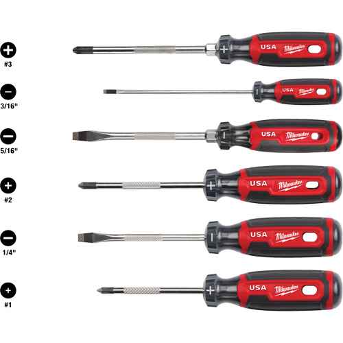 [AUW296] Cushion Grip Screwdriver Set (AUW296)